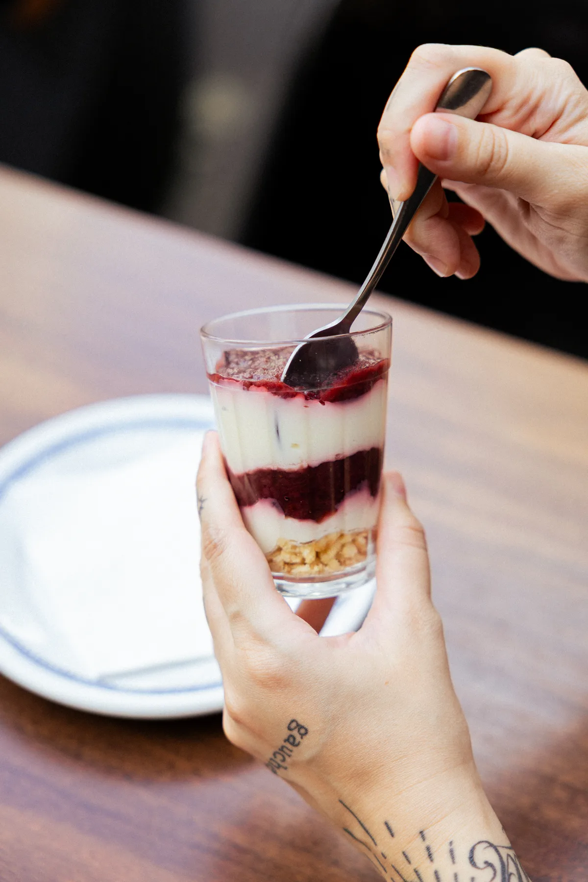 Foto oficial do cheesecake no copo